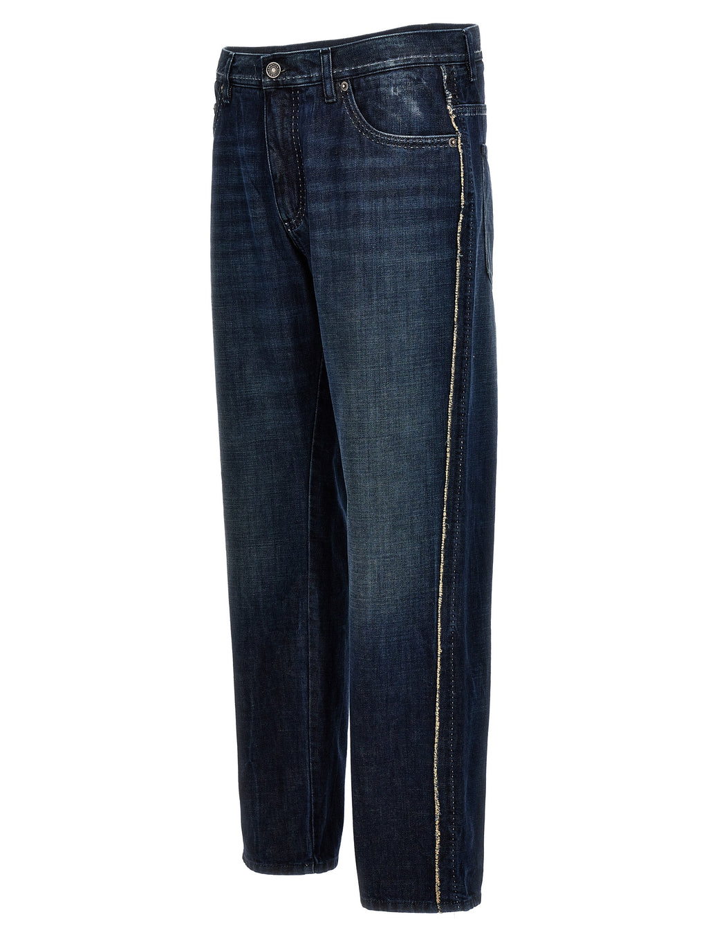 Dolce & Gabbana Blue Cotton Skinny Jeans