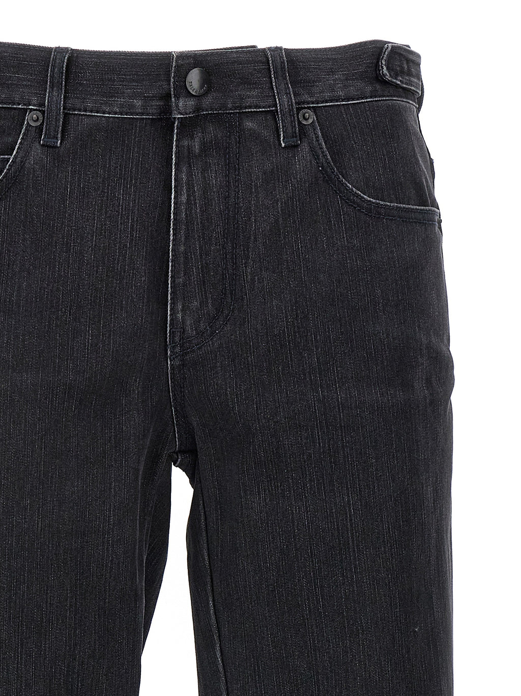 Balenciaga Black Cotton Flared Jeans