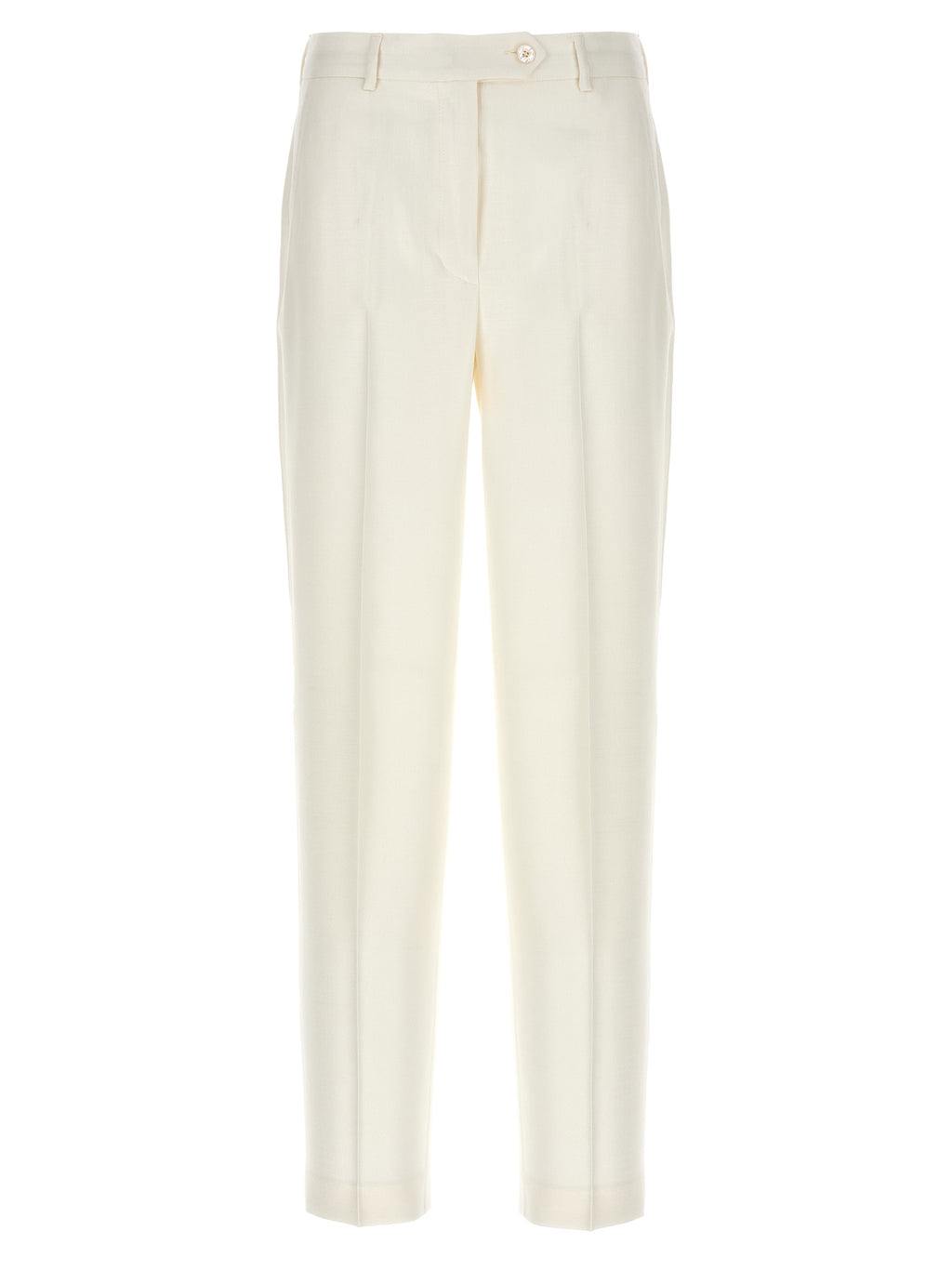 Kiton White Viscose Pants