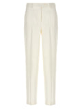 Kiton White Viscose Pants