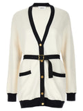 Bally Bicolor Viscose Cardigan