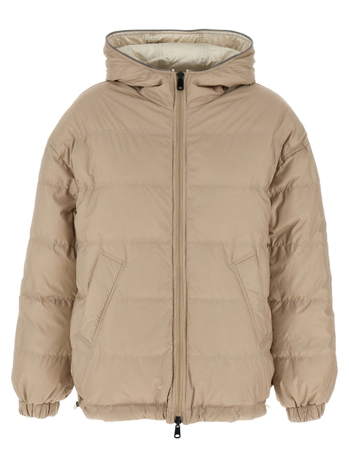 Brunello Cucinelli Beige Polyester Full-Length Jacket