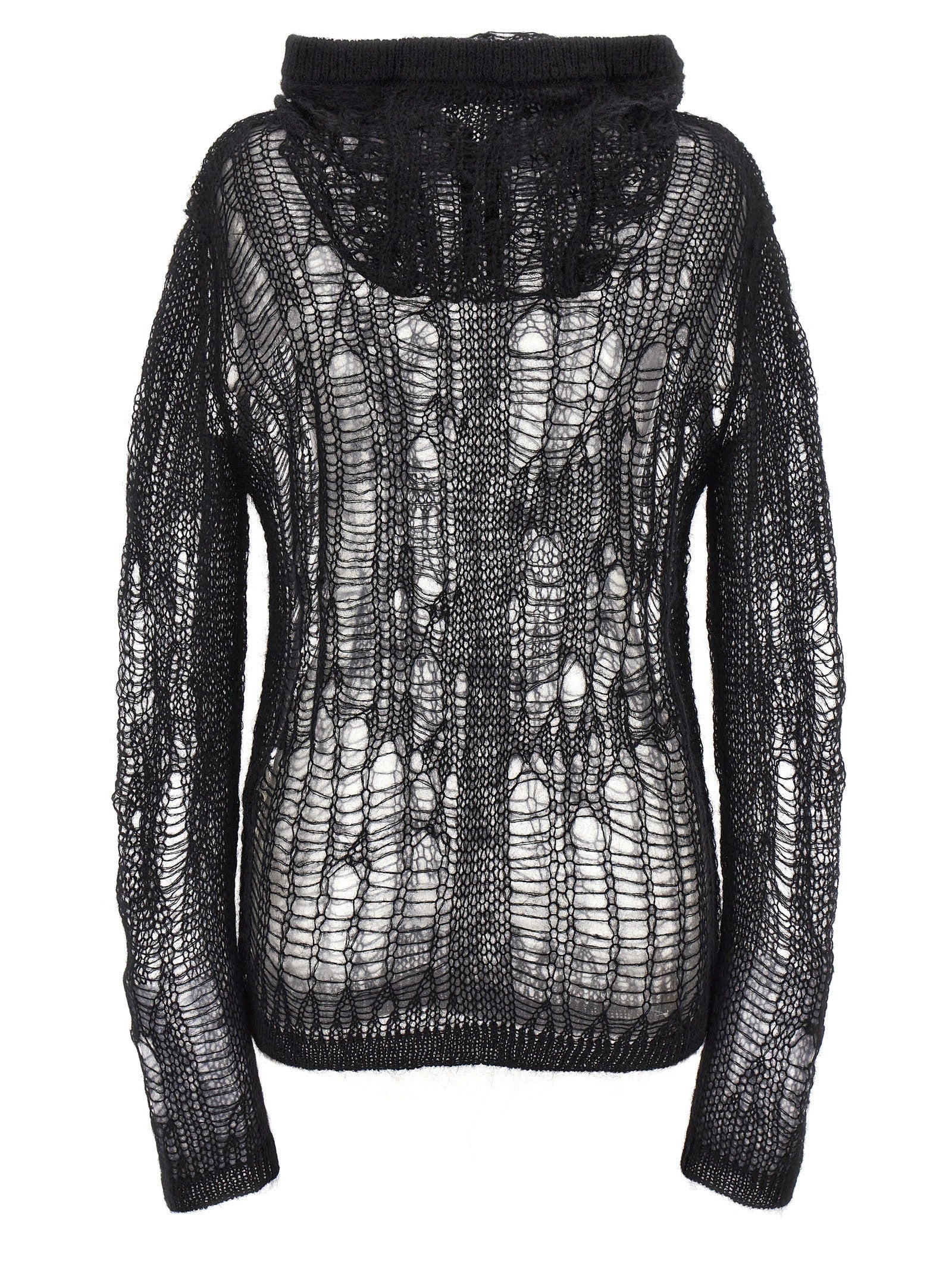 Rick Owens Black Nylon Cardigan