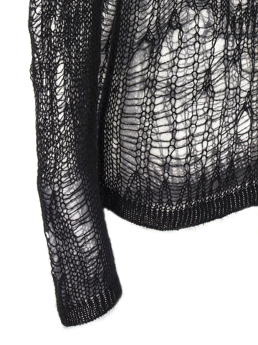 Rick Owens Black Nylon Cardigan