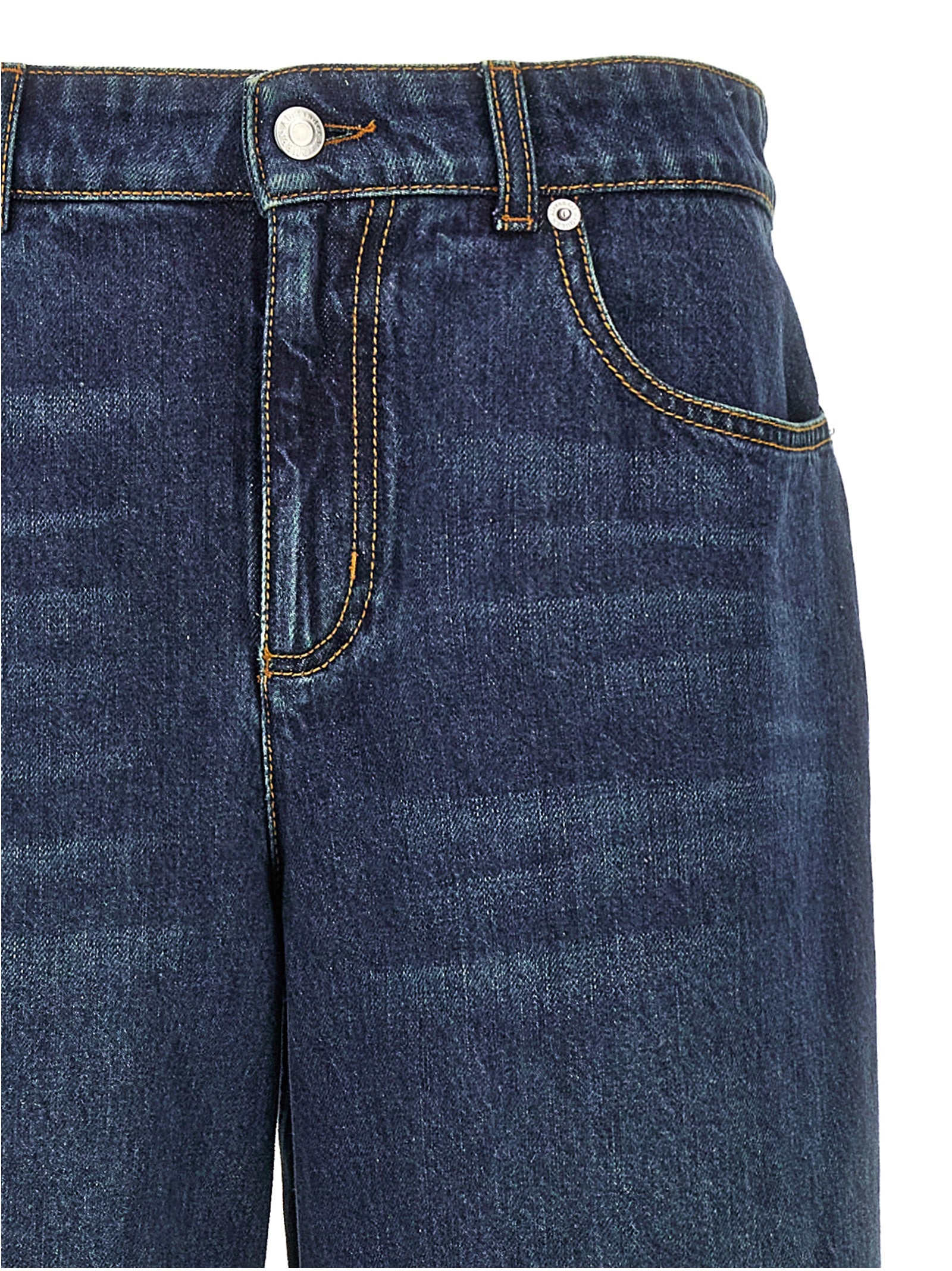 Alexander McQueen Blue Cotton Jeans Denim