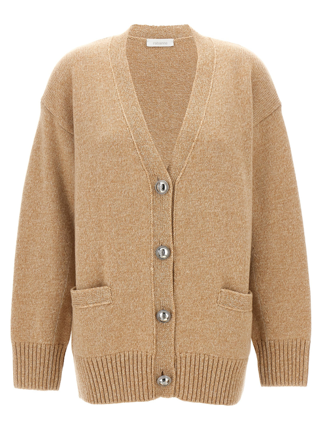 Paco Rabanne Beige Wool Cardigan