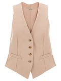 Max Mara Multicolor Acetate Sleeveless Jacket