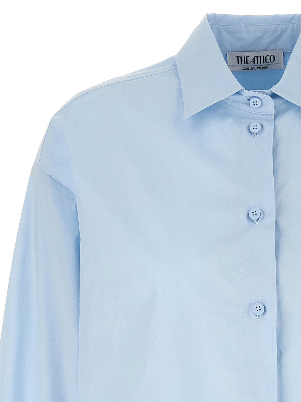 The Attico Blue Cotton Blouse