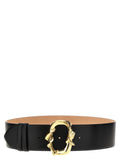 Alexander McQueen Black Cowhide Regular Belt