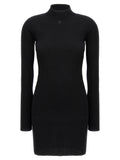 Courrèges Black Cotton Short Dress
