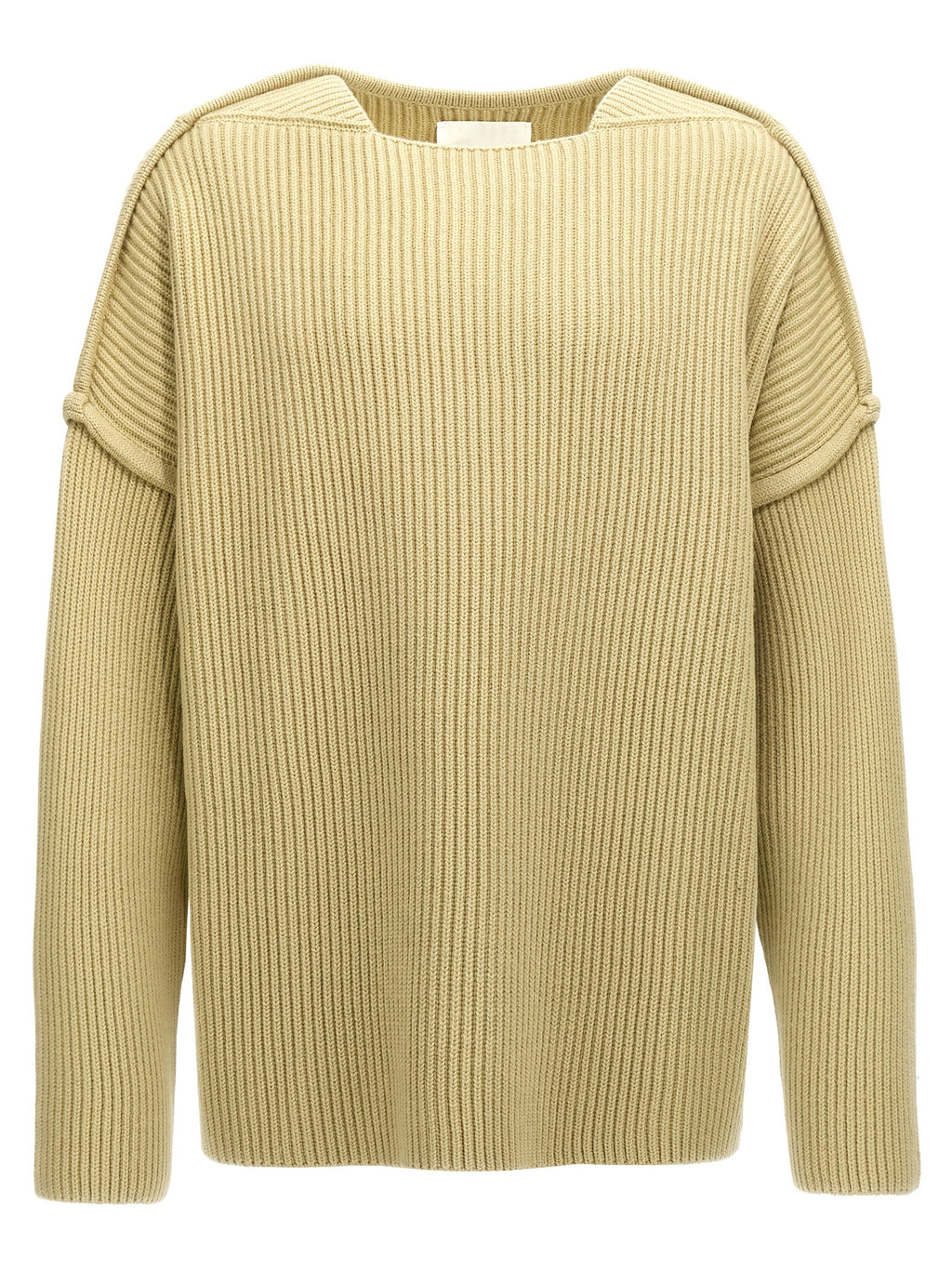 Jil Sander Bicolor Wool Cardigan