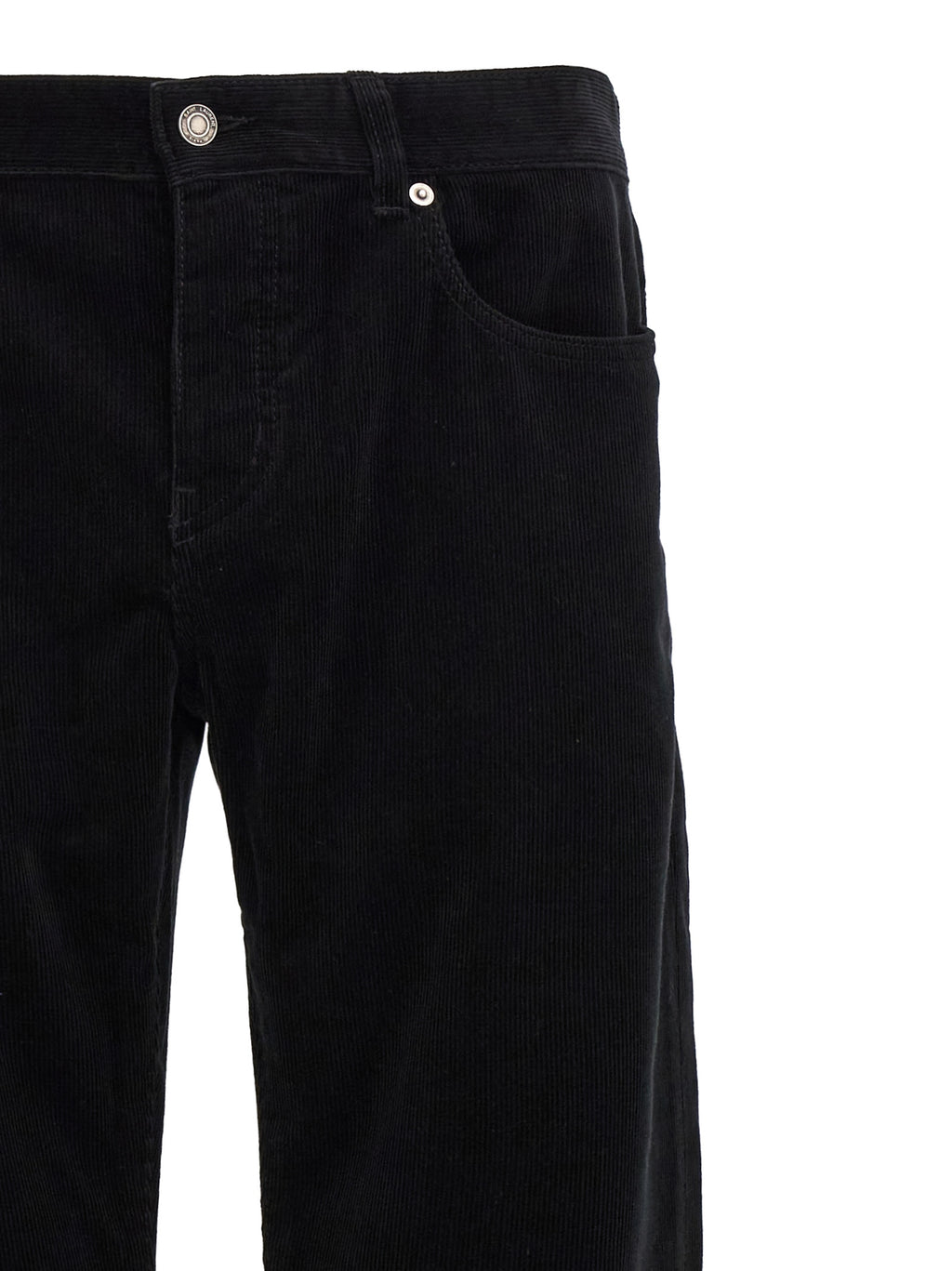 Saint Laurent Black Cotton Casual Pants