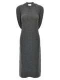 Courrèges Gray Wool Midi Dress