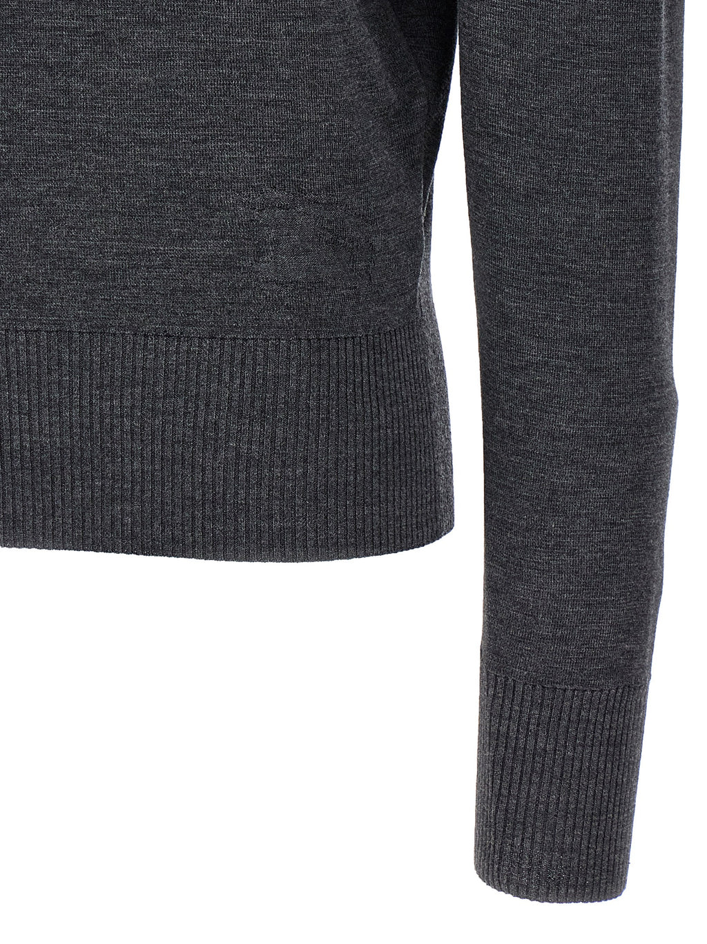 Burberry Gray Wool Cardigan