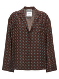 Moschino Brown Silk Blouse