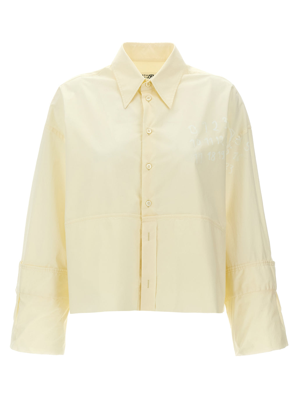 MM6 Maison Margiela White Cotton Blouse