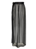 Dolce & Gabbana Black Silk Mini Skirt