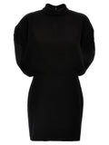 Max Mara Black Triacetate Short Dress