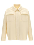 Jil Sander White Wool Blouse