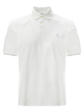Brunello Cucinelli White Cotton Polo Shirt