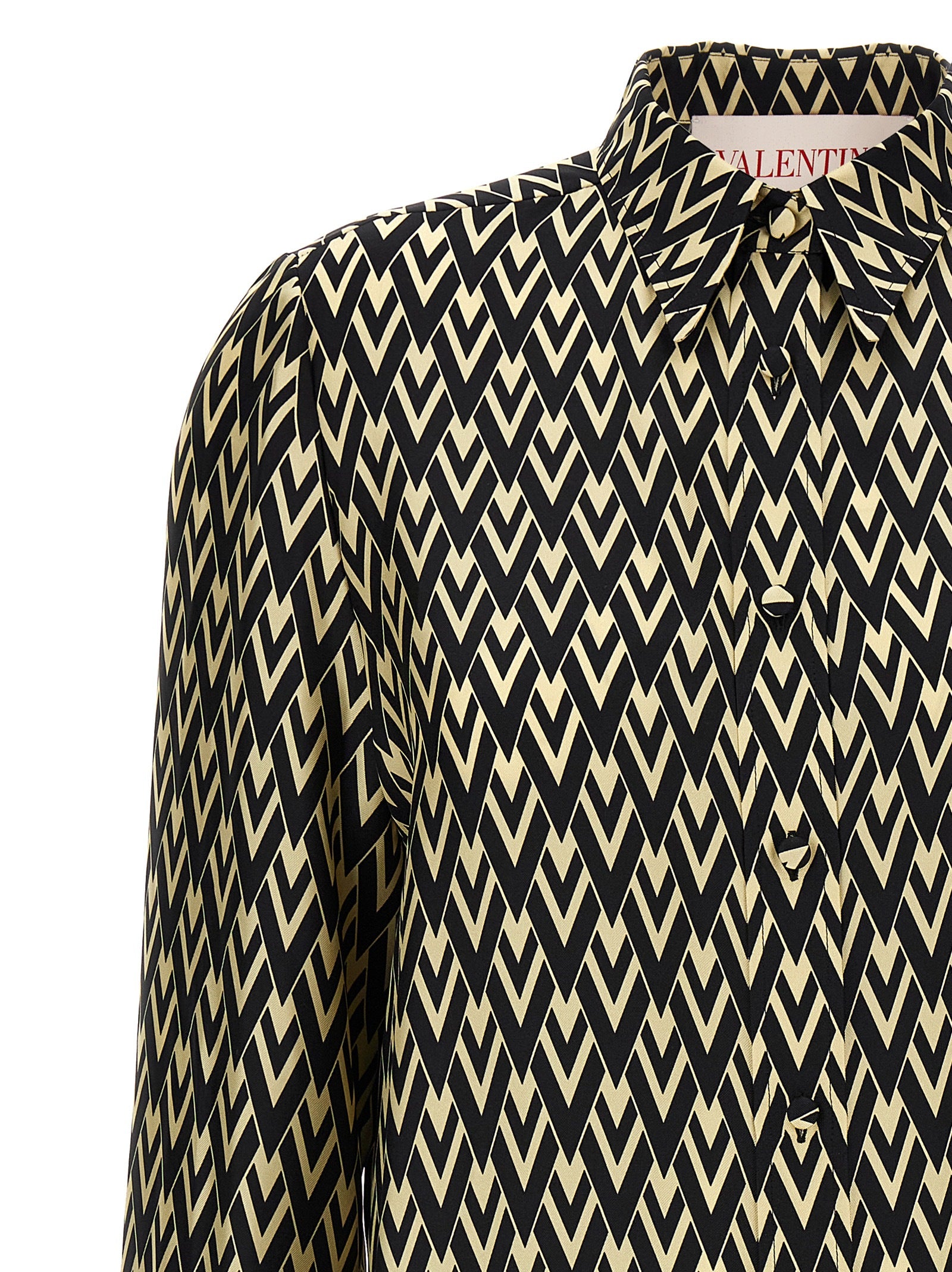 Valentino Garavani Bicolor Silk Blouse