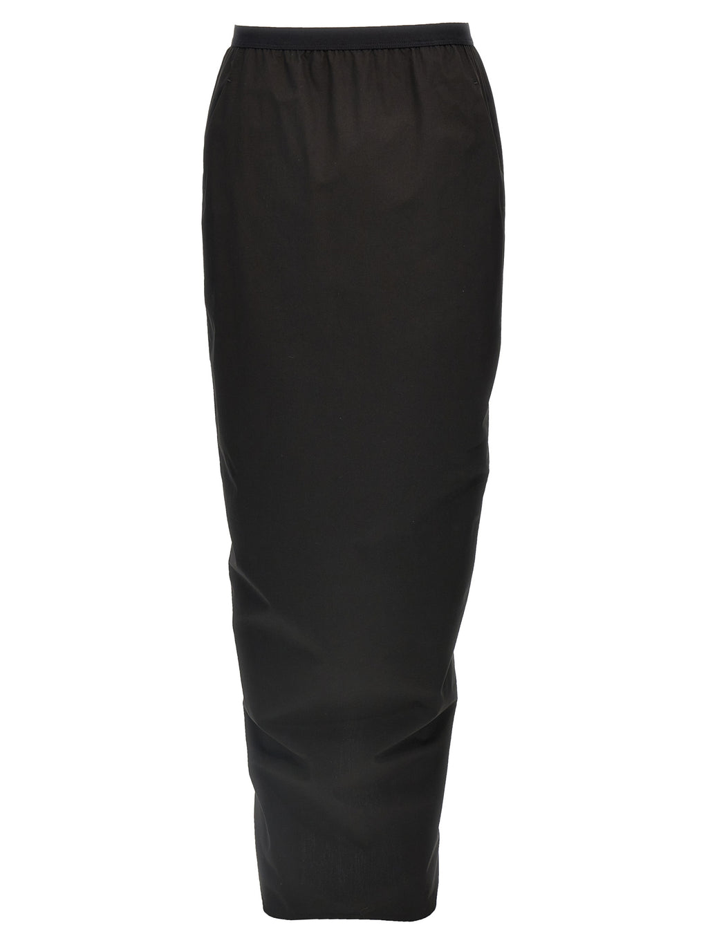 Rick Owens Black Cotton Mini Skirt