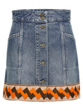 Valentino Garavani Multicolor Cotton Long Skirt