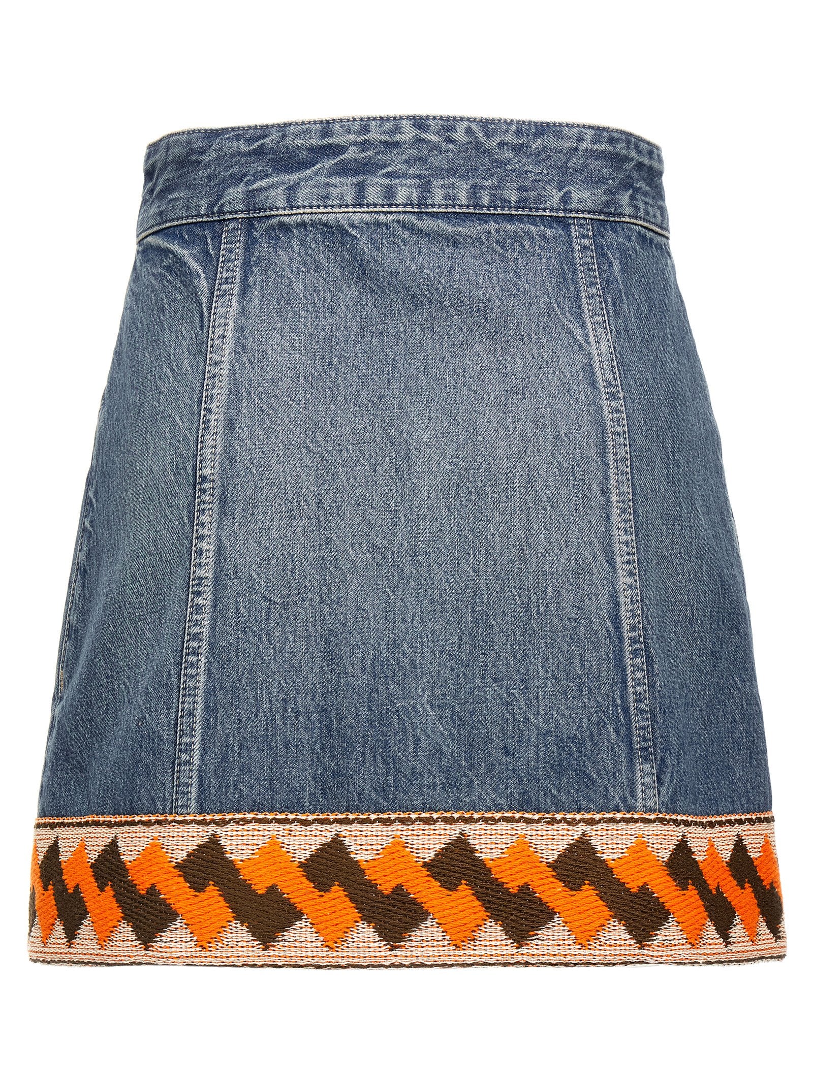 Valentino Garavani Multicolor Cotton Long Skirt