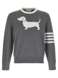 Thom Browne Gray Cotton Cardigan