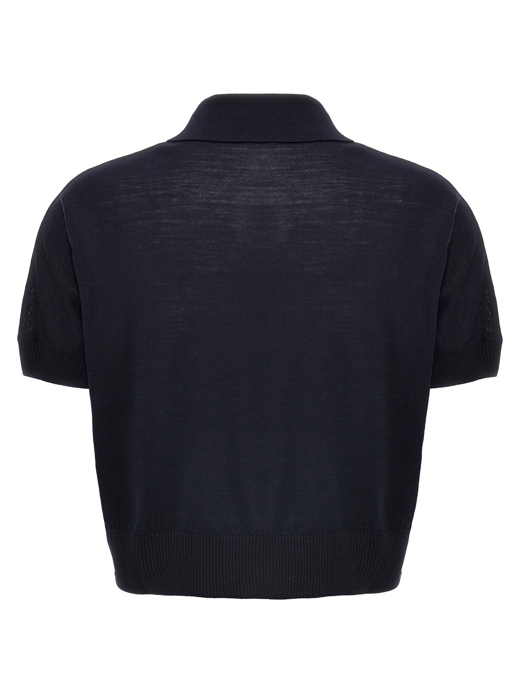 Khaite Blue Wool Shortsleeve Shirt