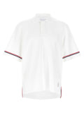 Thom Browne White Cotton Polo Shirt