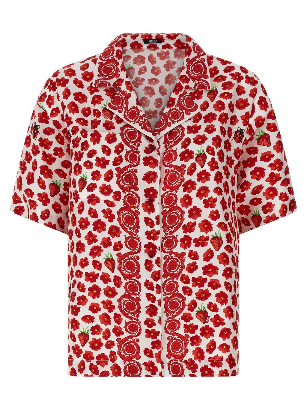 Versace Multicolor Silk Blouse