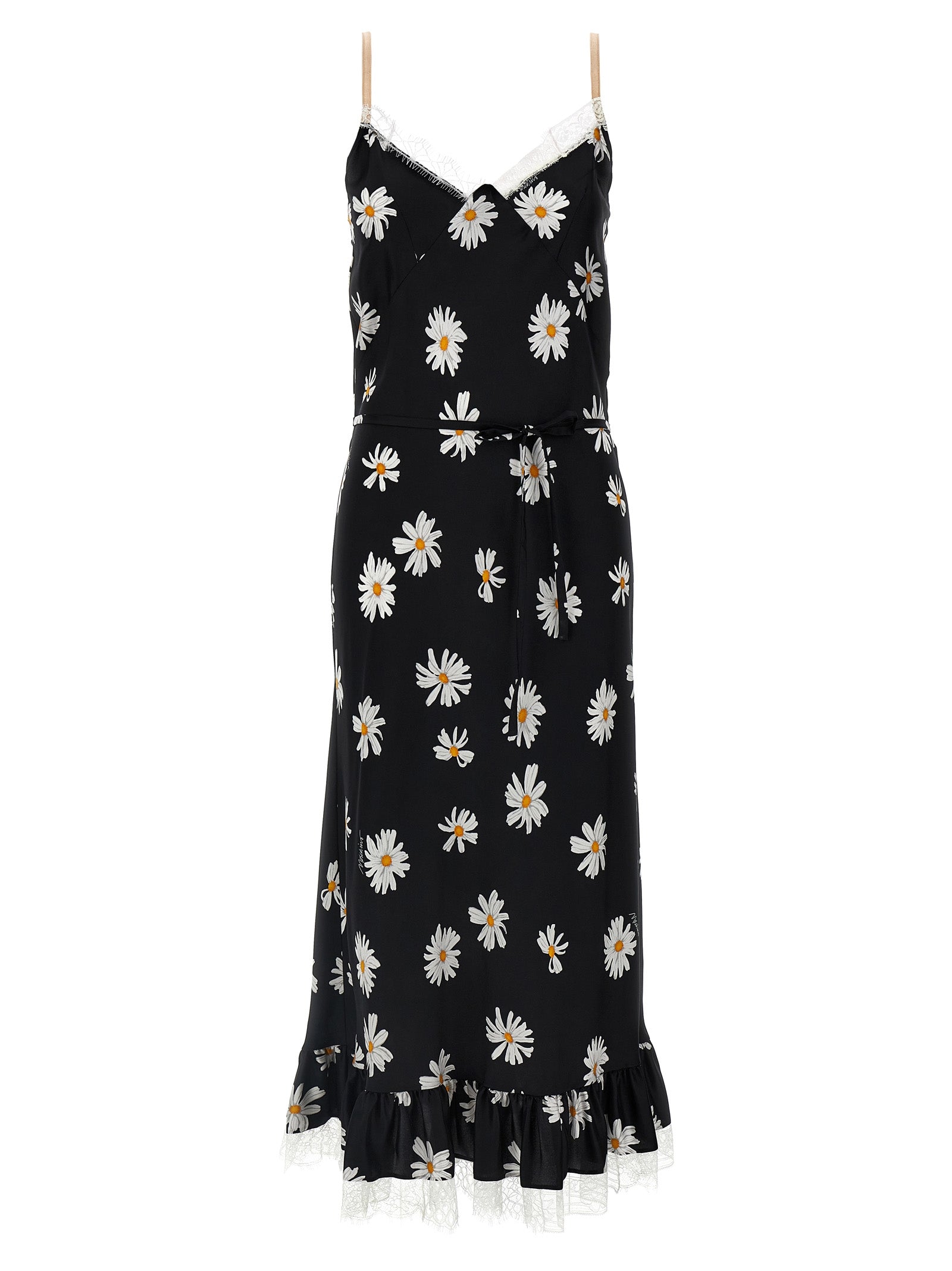 Moschino Black Silk Midi Dress
