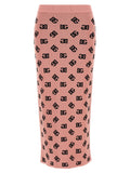 Dolce & Gabbana Multicolor Viscose Midi Skirt