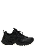 Balmain Black Nylon Athletic Sneakers