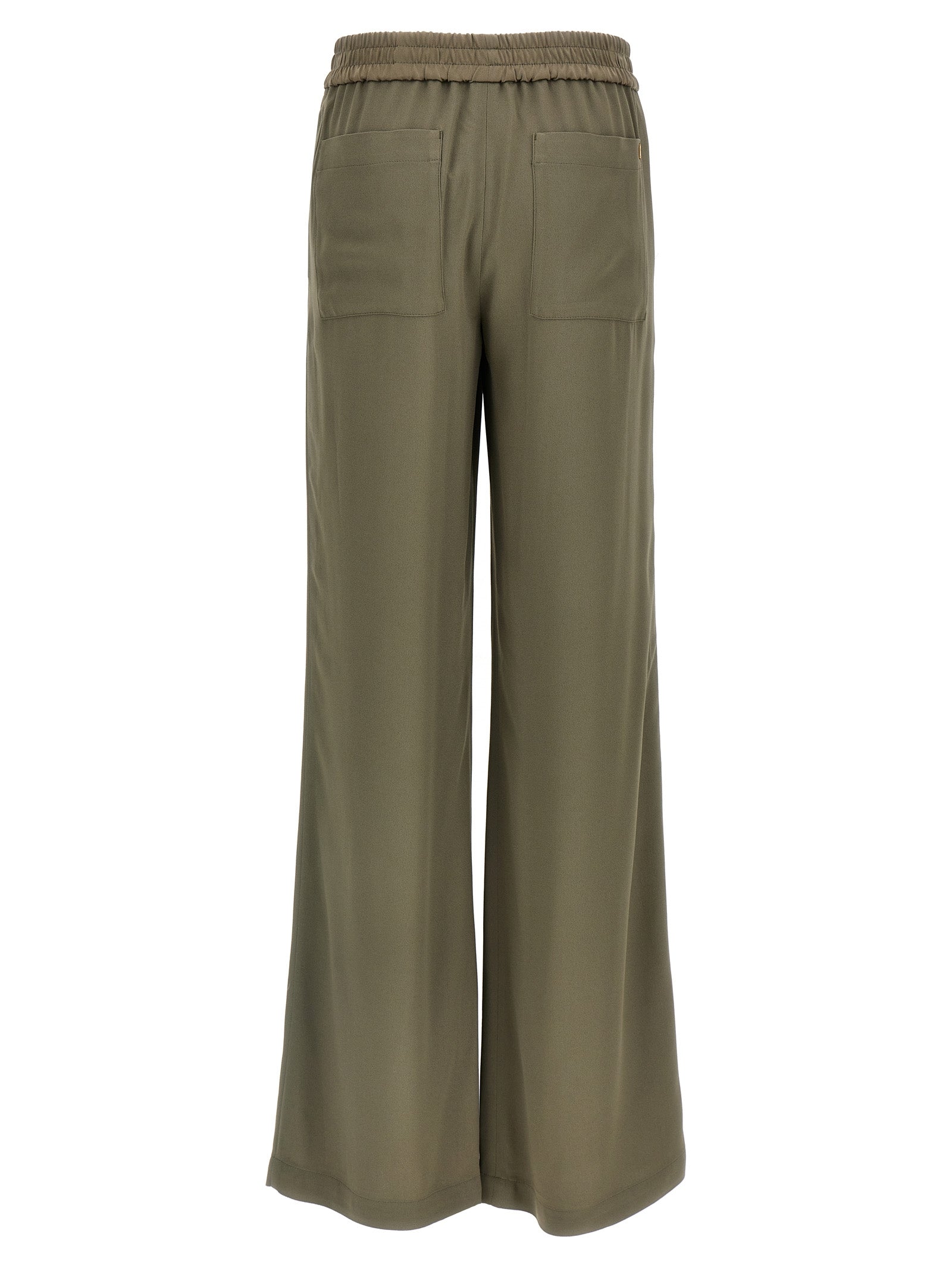Ami Paris Beige Acetate Casual Pants