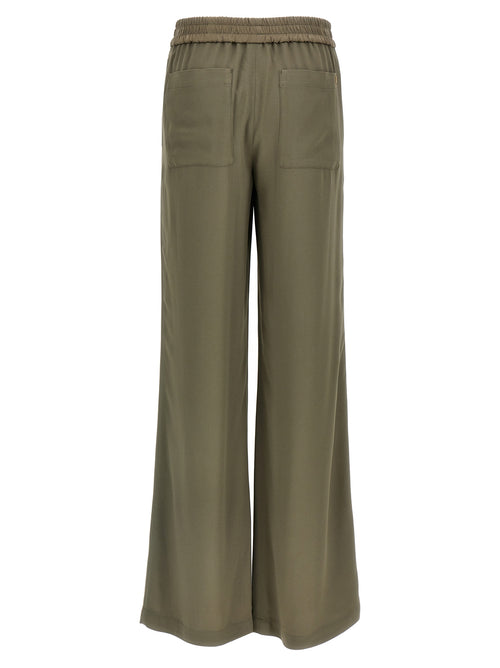 Ami Paris Beige Acetate Casual Pants