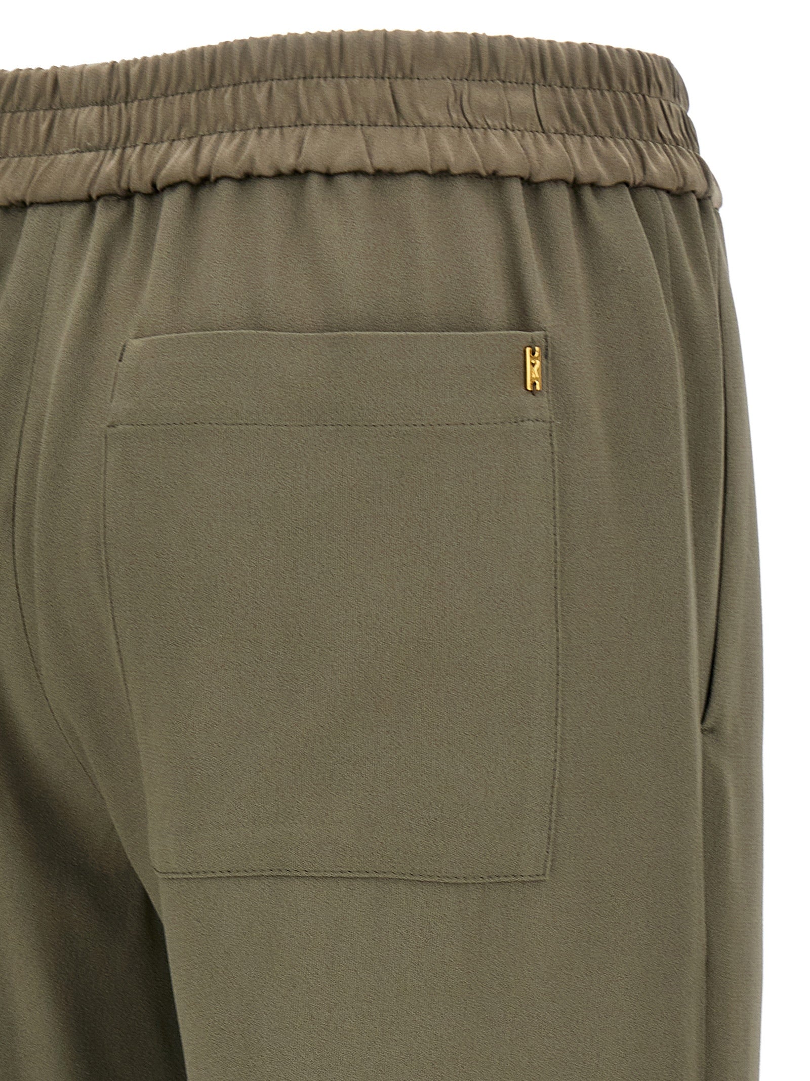 Ami Paris Beige Acetate Casual Pants