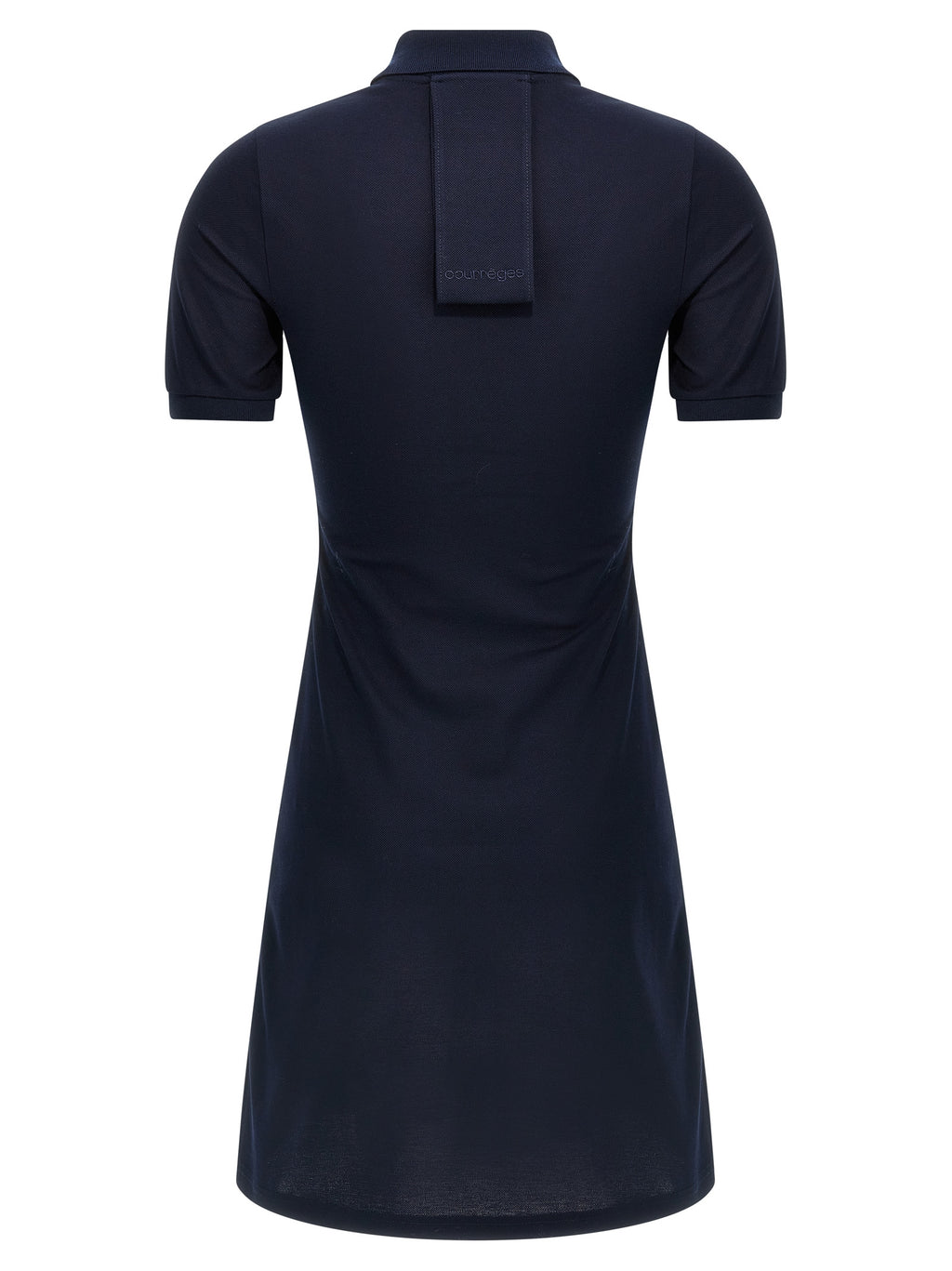 Courrèges Blue Cotton Short Dress