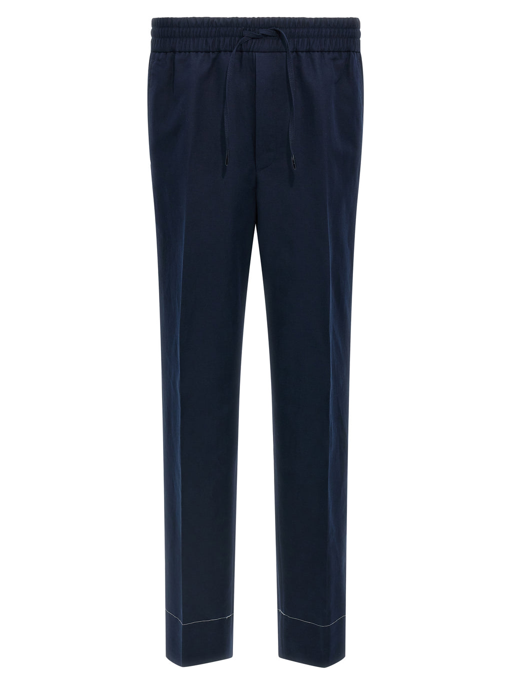 Brioni Blue Linen Casual Pants