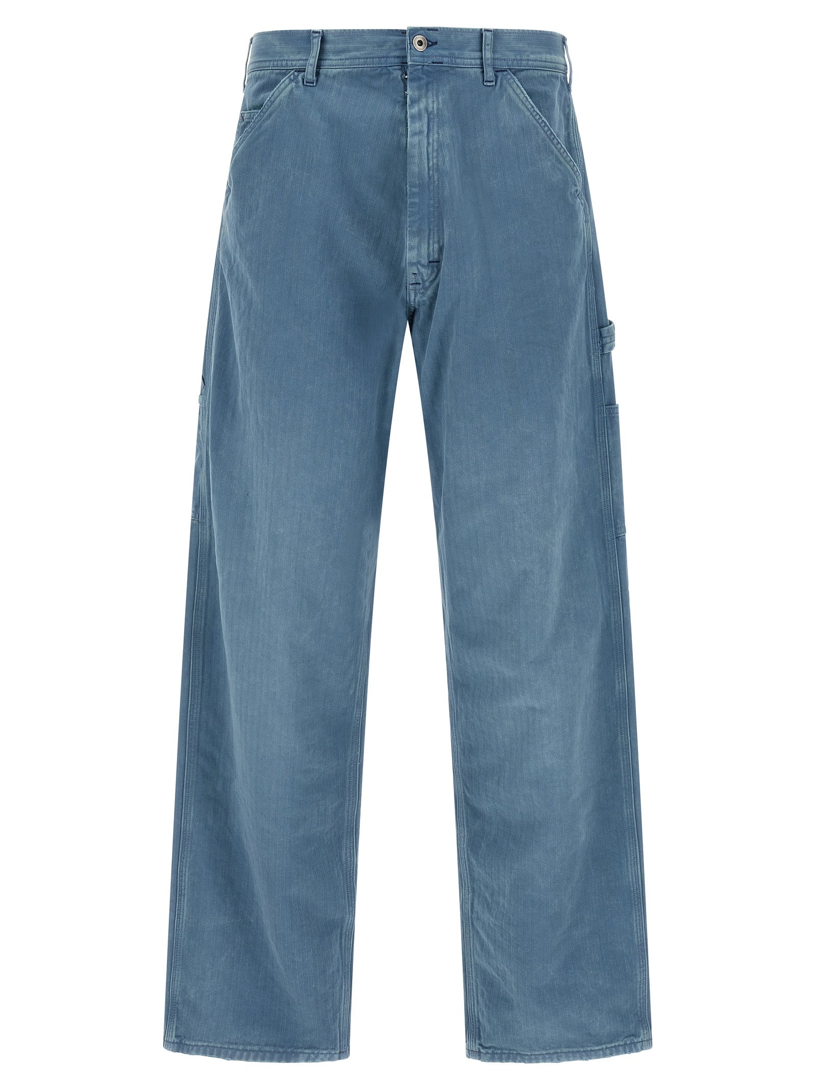 Maison Margiela Blue Cotton Straight-Leg Jeans
