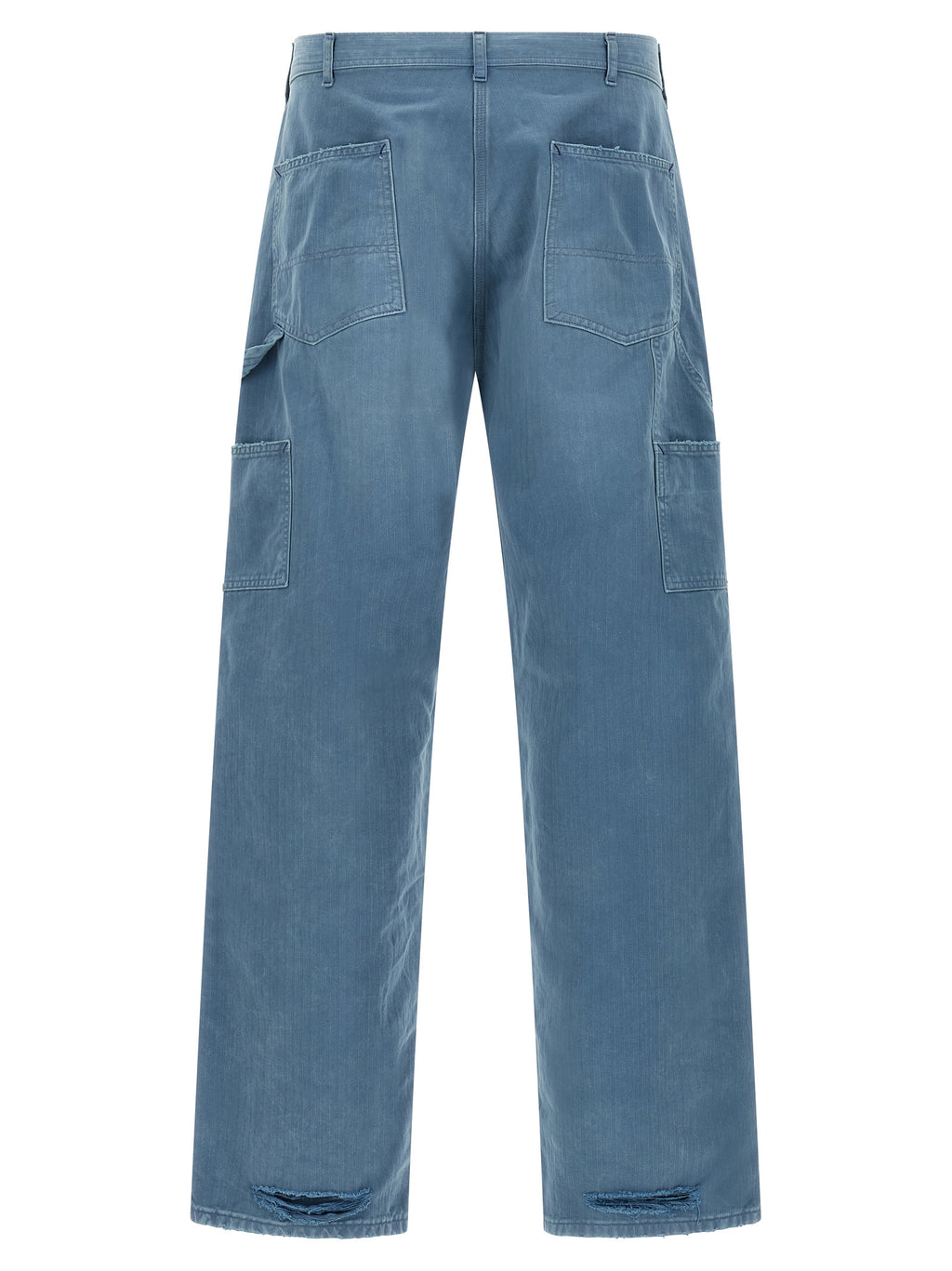 Maison Margiela Blue Cotton Straight-Leg Jeans