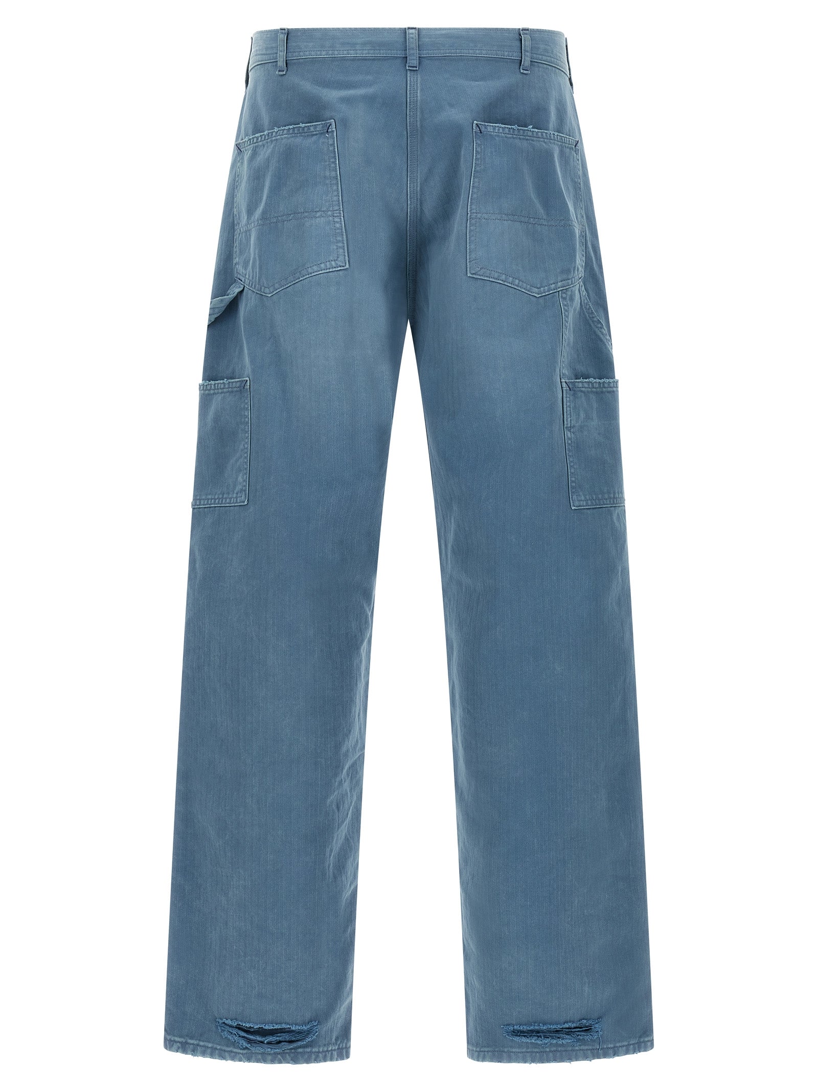 Maison Margiela Blue Cotton Straight-Leg Jeans
