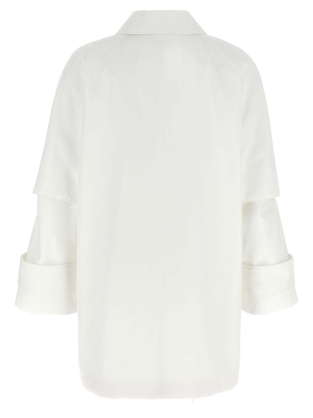 Max Mara White Cotton Coat