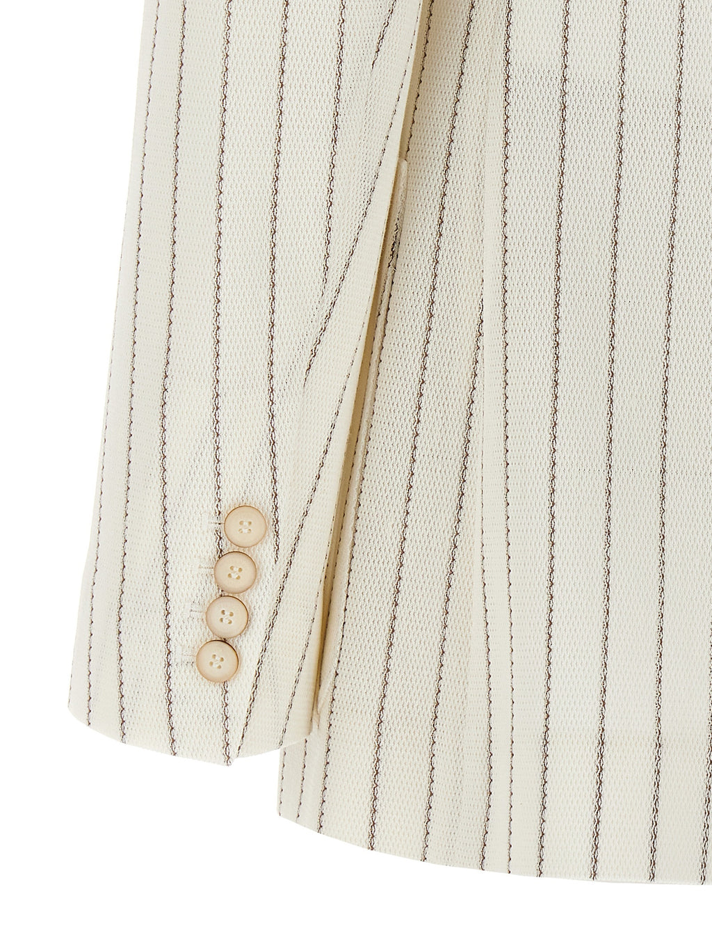 Max Mara White Cotton Blazer