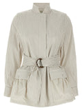 Fendi White Cotton Shell Jacket