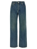 Jil Sander Blue Cotton Slim Fit Jeans