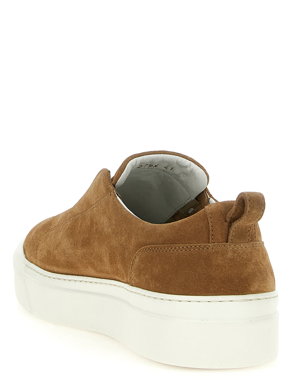 Kiton Brown Calfskin Low Top Sneakers