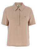 Fendi Multicolor Silk Polo Shirt