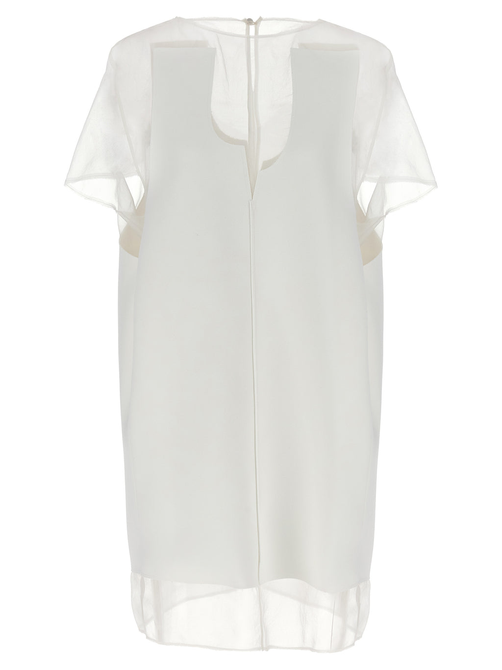 Khaite White Polyester Short Dress